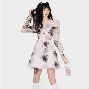 Selkie Pink Daisy Macaron Dress